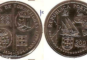 200 Escudos 1994 Tratado de Tordesilhas - soberba