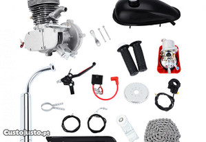 Kit Motor Completo 100cc Bicicleta - Cinza