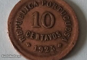Moeda de 10 centavos de 1925