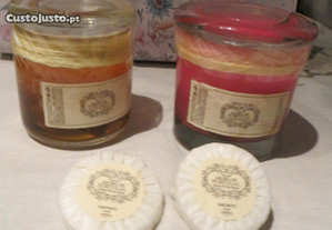 Frascos Herméticos Gel + Sabonetes Aroma Portugal - 4 peças