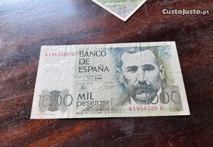 Nota 1000 pesetas