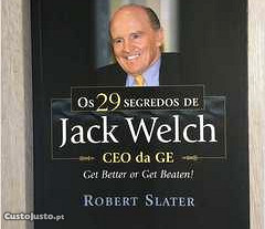 Livro Os 29 Segredos de Jack Welch de Robert Slater