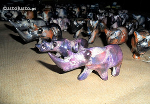 Escultura de animais em pedra de sabão Arte Africa