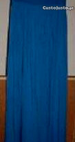 vestido comprido azul