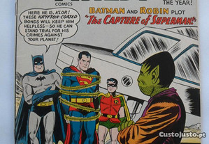World´s Finest 122 DC Comics 1961 Silver Age Batman Superman Robin BD Banda Desenhada original