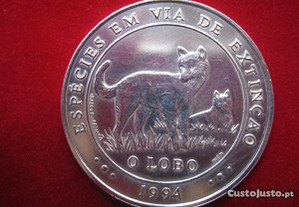 Moeda 1000$00 em Prata "O Lobo " 1994