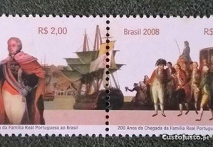 2008 - Emissão conjunta c/ Brasil: Familia Real no Brasil