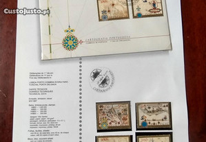 Cartografia Portuguesa - Pagela + envelope + Selos