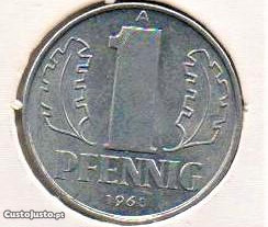 Alemanha(RDA) - 1 Pfennig 1960 - soberba