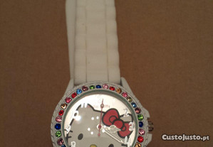 Relógio Hello Kitty Branco