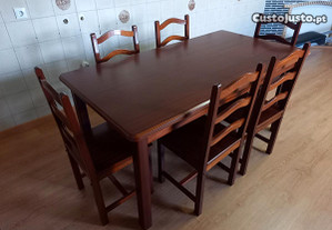Mesa sala de jantar + cadeiras