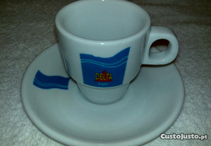 chávena de café delta (símbolo azul onda)