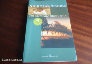 "Um Momento Inesquecível" de Nicholas Sparks - 9ª Edição de 2002