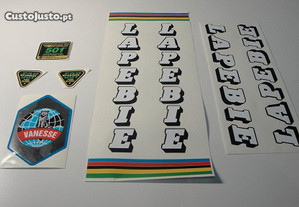 lapebie vanesse stickers Autocolantes antiga vintage