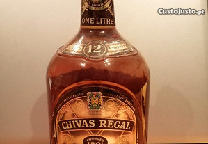 Whisky Chivas Regal 12 anos - Litro - Anos 70/80