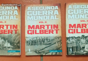 Livros II Guerra Mundial de Martin Gilbert como novos
