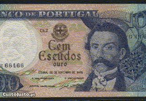 Espadim - Nota de 100$00 de 1965 - Capicua
