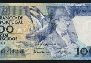Espadim - Nota de 100$00 de 1988 - Nova