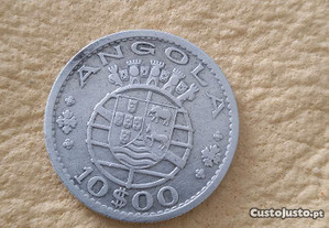 Moeda 10 escudos Angola