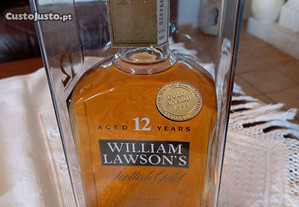 Frasco de whisky Wiliam lawsons 12Anos Antigo