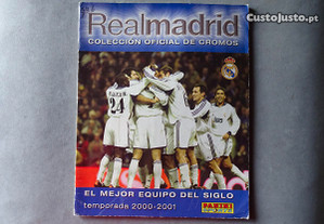 Caderneta de cromos de futebol completa Real Madri