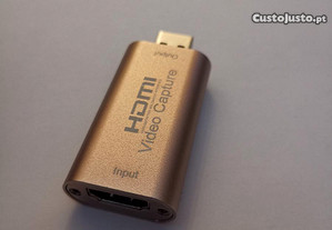 Placa Captura de Vídeo HDMI USB 3.0 4K 1080p 30 FPS