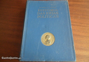 "História das Ideias Politicas" de Raymond G. Gettell - 1ª Edição de 1936