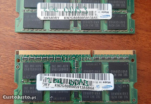 Memórias DDR3 4GB portátil