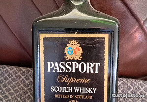 Whisky passport frasco 12 Anos antigo, Anos 80