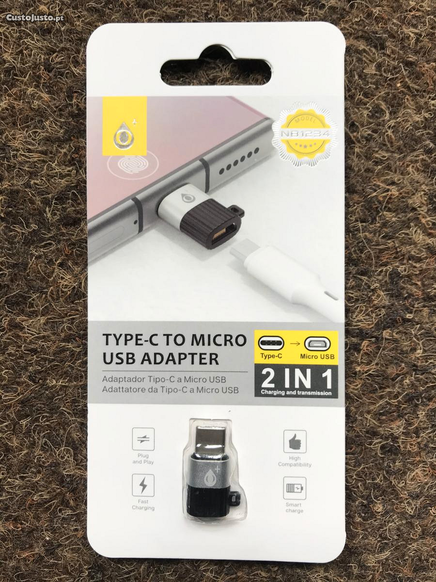 Adaptador Type-C (USB-C) para Micro USB