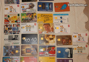 Cartões telefone franceses - télécartes