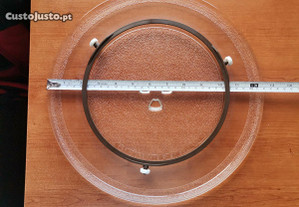 Prato microondas 32 cm e suporte para prato (LG)