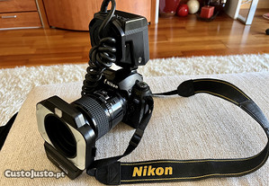 Máquina Fotográfica Nikon D70 + Lentes + Flah + Carregador + Cartões