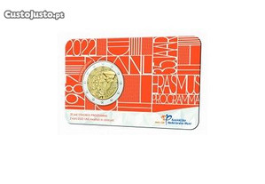 Holanda Erasmus moeda Comemorativas 2 CC - UNC