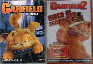 2 DVDs: Garfield O Filme + Garfield 2 Disco de Actividades - NOVOS! SELADOS!