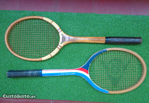 Raquete ténis antiga em madeira Dunlop / Dunlop