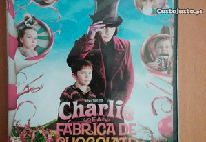 DVD NOVO Charlie e a Fábrica de Chocolate Filme SELADO Tim Burton Johnny Depp Highmore