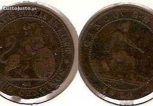 Espanha - 5 Centimos 1870 - mbc