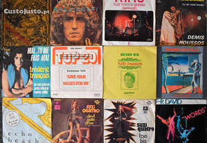 45 Discos de Vinil Vintage Singles e EPs (45 RPM)