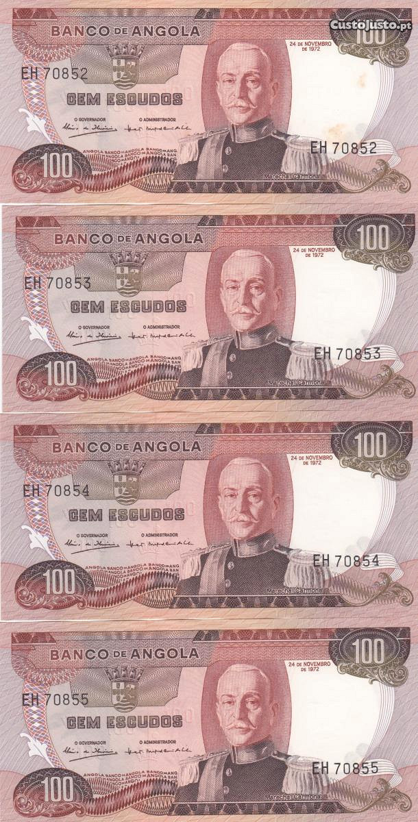 Notas de 100$00 Marechal Carmona