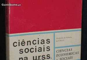 Livro Ciências Sociais na U.R.S.S Academia de Ciências na URSS