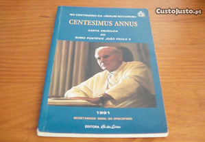 Centesimus Annus Carta Encíclica do Sumo Pontífice João Paulo II de S.S.João Paulo II