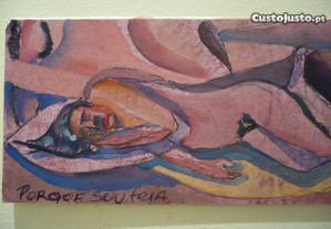 Paulo Violante Técnica mista s cartão "Porque sou feia?"