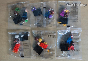 6 Bonecos Mini-figuras Lego Super Mario Luigi