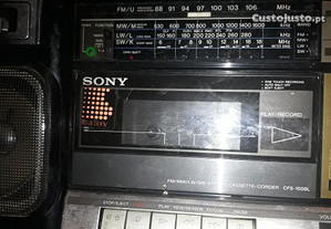 Radio gravador vintage