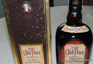 Garrafa Whisky Grand Old Parr 12 anos de luxe Scoth whisky