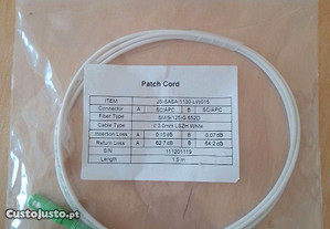 Patch Cord de fibra óptica