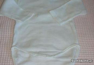 Body de bebé 3 meses 100% algodão (manga comprida)