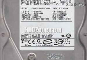 Disco Rígido - Hitachi (HDD; 160 GB; 3.5')