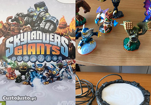 Skylanders Giants Wii: Jogo+Figuras+Base